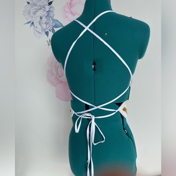 Indian Belly Dance Butterfly Bandage Padded Bra Sequin Pearl Embroidery top - Picture 3 of 3